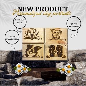 Personalized laser engraving, buy one get one free for pets. Comment below!